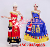新款藏服藏族舞蹈演出服女民族服装少数民族服装女装藏裙藏族服装