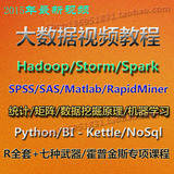 Hadoop视频教程 Hadoop/Spark/Storm/SPSS/R语言开发实战视频教稿