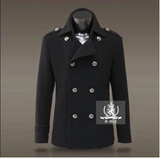德国二战将军短款男士大衣 高档羊毛呢