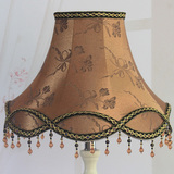 台灯灯罩 欧式布艺灯罩 落地灯灯罩 家居卧室灯罩 复古布罩