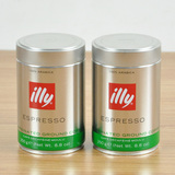 意利illy咖啡粉 意大利原装进口意式咖啡粉 低咖啡因 250克*2罐装