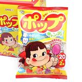日本原装进口 不二家 绿茶多酚防蛀综合水果棒棒糖果 22枚入