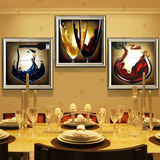 慕斯维现代欧式客厅餐厅装饰画卧室玄关纯手绘油画抽象画红酒静物
