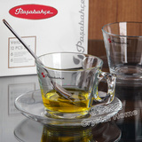 土耳其帕莎PASABAHCE维拉无铅玻璃咖啡杯卡布奇诺 茶杯大小号耐热