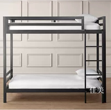 欧式储物铁艺母子床 高低双层床铁床 超稳固上下铺员工宿舍金属床