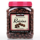 包邮 美国Kirkland超值装葡萄干巧克力豆 1.53kg/1530g 真爱礼物