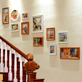 品美 欧式楼梯照片墙新品创意楼道相框挂墙组合相片墙结婚礼物