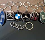 大众雪铁龙福特奥迪车标钥匙扣汽车品牌标志钥匙扣金属钥匙圈挂件