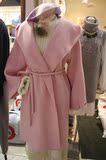 正品HUMING-U韩国东大门代购2015秋冬羊毛双面呢大衣羊绒外套女装
