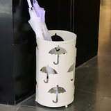欧式铁艺家用雨伞架 创意伞桶 复古酒店大堂雨伞收纳桶收納架