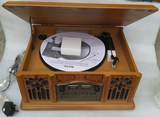 特价 英国仿古留声机带CD机 lp黑胶唱片机老式复古电唱机实木音箱