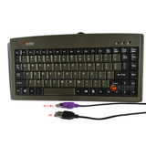 小袋鼠DS-3000笔记本键盘 ps/2圆口工控机有线键盘USB小键盘正品