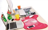 多功能毛毡办公桌垫键盘鼠标垫 整理垫桌面收纳游戏达人可定做