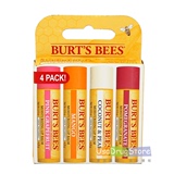 美国Burt's Bees小蜜蜂纯天然润唇护唇膏 4支装