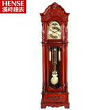 汉时欧式落地钟高档实木中式简约现代客厅立钟机械钟装饰座钟2188