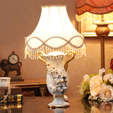 欧式高档象牙瓷台灯客厅装饰品乔迁新居礼品房间实用摆件结婚礼物