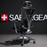 瑞士军刀 高端龙纹椅子电脑椅 网布办公椅 人体工学可躺老板椅62