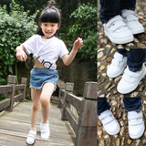 女童小白鞋男童儿童白色运动鞋小女孩白球鞋波鞋韩版学生板鞋软底