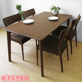实木餐桌 新款北欧宜家现代简约日式风格美国白橡木扁腿餐桌