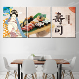 日式寿司装饰画日本料理店挂画日本美食餐厅壁画美味寿司墙画饭店