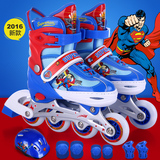 蝙蝠侠超人儿童溜冰鞋全套装4男童滑冰鞋9女童轮滑鞋10旱冰鞋3岁6
