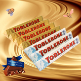 瑞士进口 Toblerone瑞士三角巧克力牛奶50g*3+白巧50g*3 混装组合