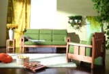 联邦家具/新版依洛歌系列莫奈花园J2551B实木沙发
