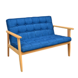 特价复古欧式休闲椅 北欧小户型布艺拉扣沙发 实木现代简约个性