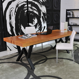 品轩简约办公桌实木餐桌会议桌欧式书桌电脑桌台式家用写字台茶桌