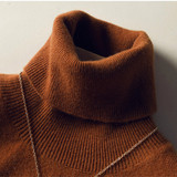 高端定制秋冬新款纯山羊绒衫高领毛衣女短款套头长袖打底衫针织衫