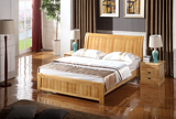 欧式实木床软靠真皮床竹制床现代简约储物高箱床单人双人床公主床