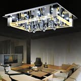 长方形水晶灯LED现代简约创意吸顶灯饰 客厅 卧室餐厅气泡柱灯具