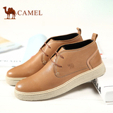 camel骆驼男鞋 春季新款日常真皮板鞋青春潮流英伦风板鞋胶粘鞋子