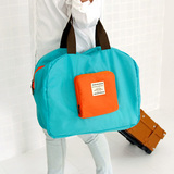 韩版出差旅游大手提包行李包女旅行袋大容量衣物收纳包折叠单肩包