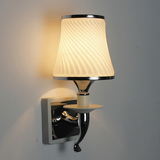 现代简约单/双头壁灯 温馨创意卧室房间LED床头灯 白 咖啡色