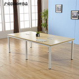 会议桌简约现代小型板式长方形办公桌6人-10人长条培训课桌椅组合