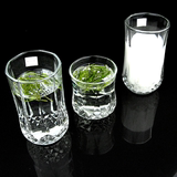 玻璃杯青苹果玻璃水杯套装 透明耐热圆形新款菠萝杯加厚特价正品