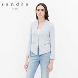 sandro2016春夏新款女士Vampa拉链口袋开襟夹克/短外套 V6409E