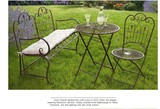 珍妮花园~户外铁艺欧式复古城堡圆凳圆桌双人长椅庭院花园家具