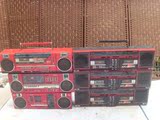热卖老式双喇叭红色录音机 SHARP夏普牌老磁带机 老收录机 单价