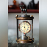 古玩青铜器钟表收藏德国老式古董机械座钟古玩杂项闹钟摆件包老真