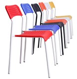 特价白色宜家用成人简易办公椅创意简约职员会议塑料椅子靠背餐椅