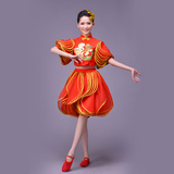 古典民族舞蹈表演服装福字短款喜庆广场舞服装扇子舞灯笼舞中国舞