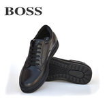 包邮BOSS专柜正品商务休闲男式皮鞋真皮头层牛皮系带英伦舒适男鞋