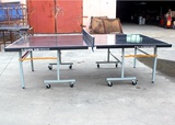 冠军室外乒乓球桌标准折叠移动式乒乓球台户外玻璃钢乒乓球桌