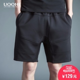 UOOHE2016夏季新款男士短裤 简约透气休闲薄款宽松直筒运动裤潮牌