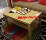 宜家代购ikea拉克茶几边桌99*55厘米小户型仿桦木