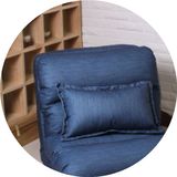 时尚懒人沙发个性沙发床创意榻榻米棉麻布艺折叠沙发特价阳台午睡