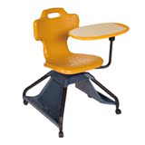 课桌椅幼儿园儿童小学生塑料会议培训靠背椅太空椅旋转椅