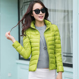 新品韩版超轻薄款羽绒服女立领短款修身大码冬装保暖便携式外套潮